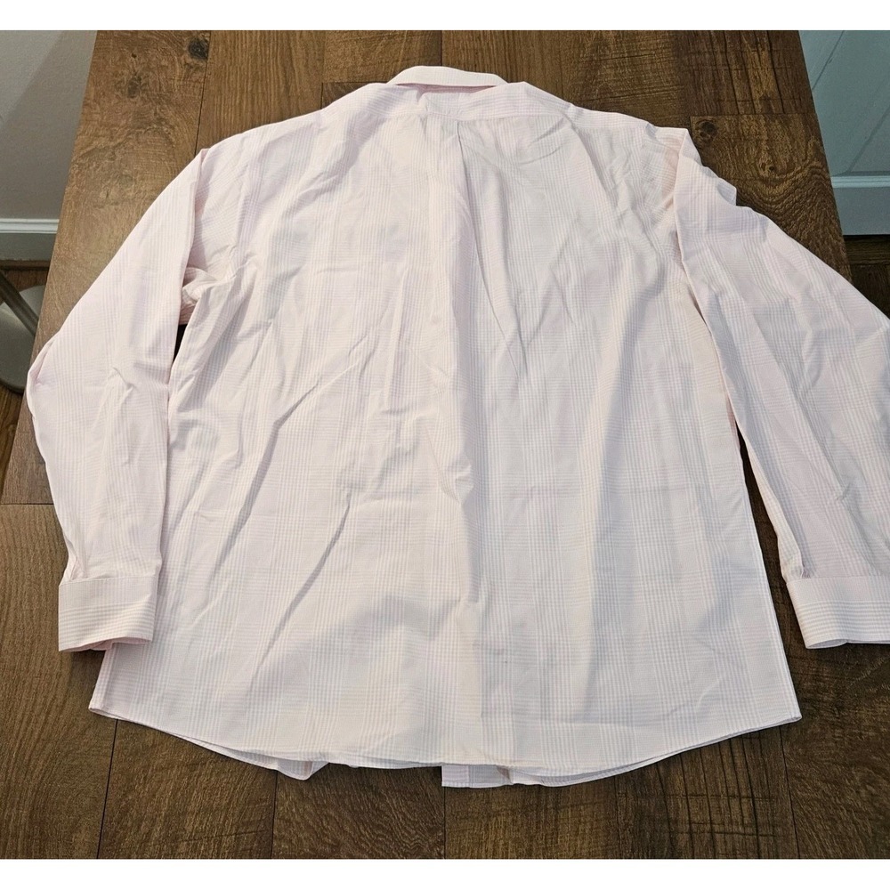 Brooks Brothers Regent Dress Shirt Mens 17.5-36 Pink Checkered Non-Iron Supima - Picture 7 of 9